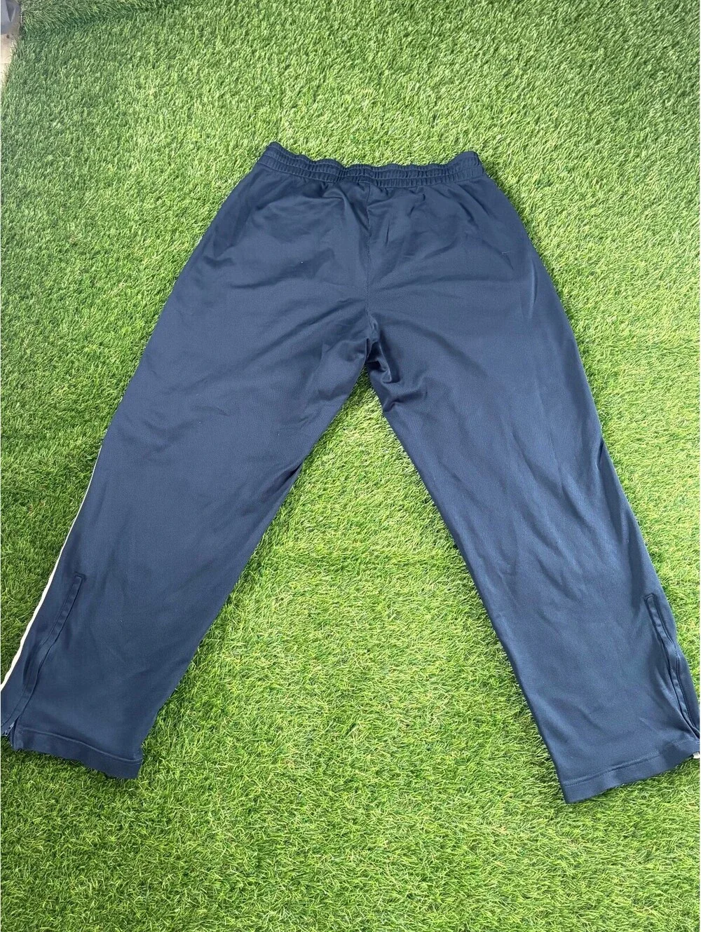 Vintage Nike 2000s navy polyester track pants, men's size M